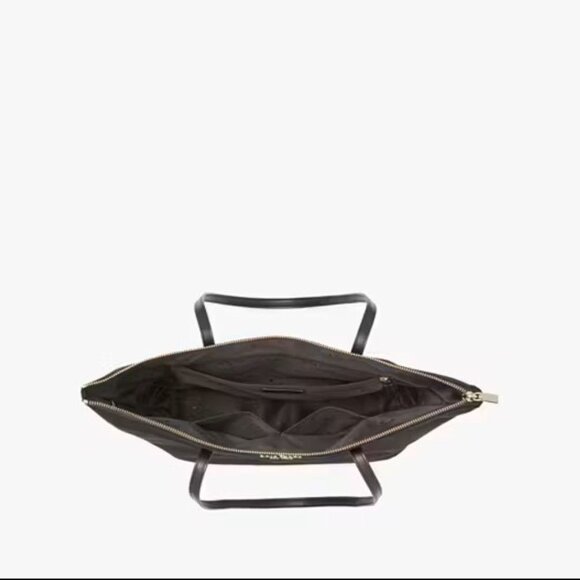 kate spade NWT Black Nylon Two Handle Medium Kitt Tote - Picture 3 of 4